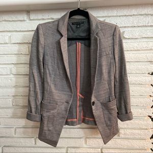 Banana Republic Gray Plaid Blazer
